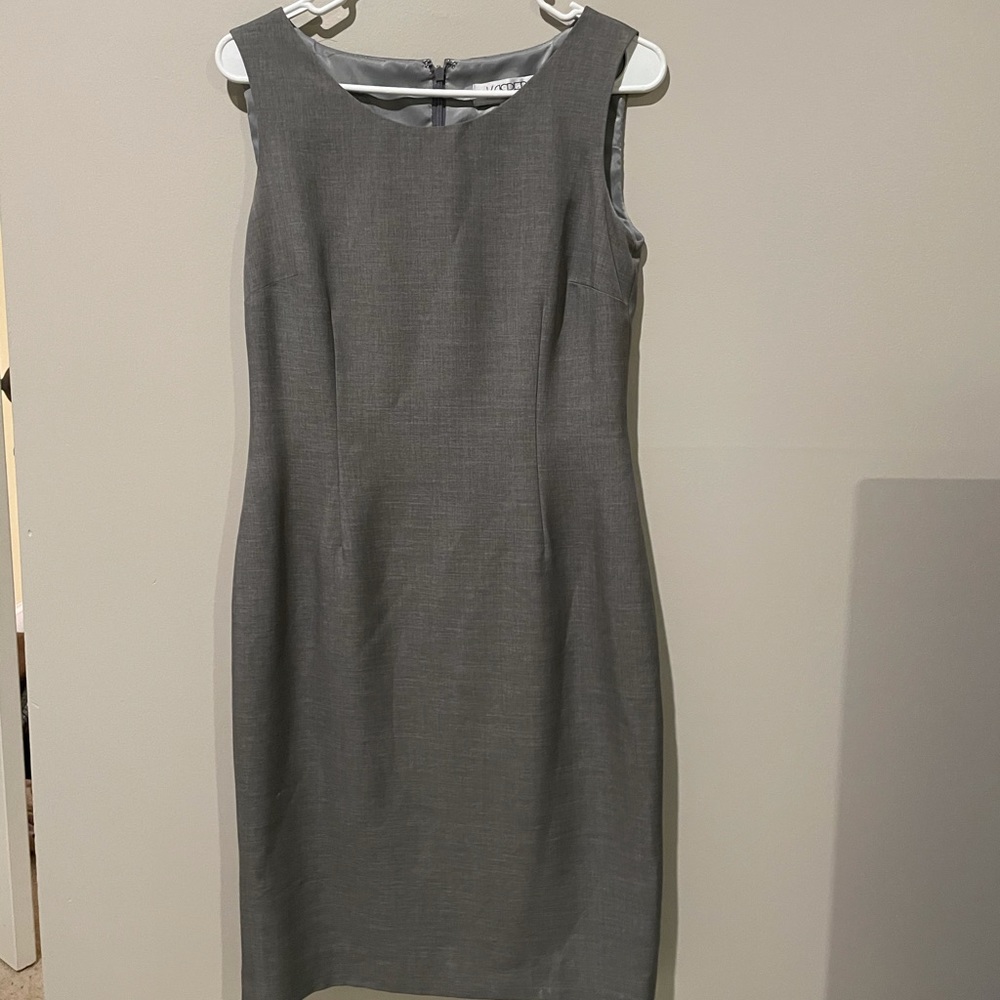 Kasper Heather Grey Sheath Dress